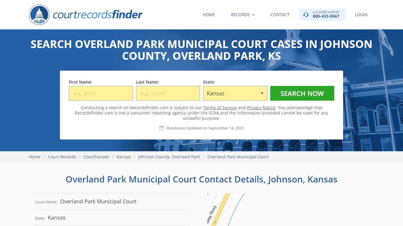 Overland Park Municipal Court Case Search - RecordsFinder